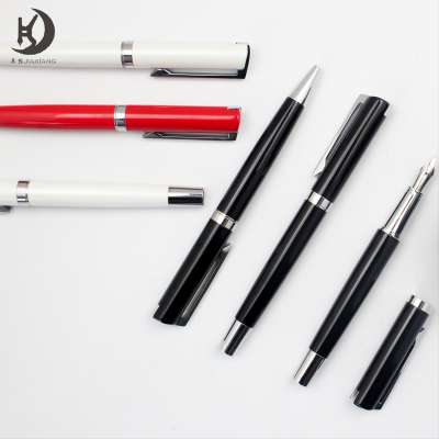 JHB-0423 Private label ballpoint pen luxury writing pen executive custom logo white ballpoint pen