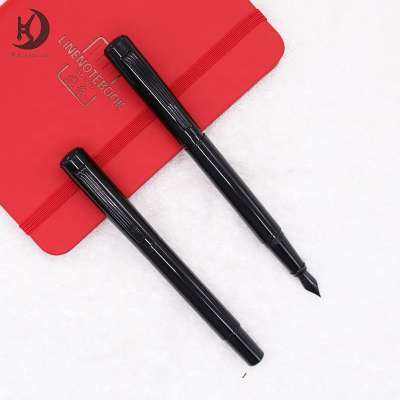 JXQ-L1Promotional gift school Luxury oem custom engraved logo copper fountain pen black calligraphy pen