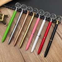 New arrival Wedding gift pens ballpoint metal pen big diamond pen