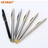 Exquisite cross pen,metal ballpoint pen with gold clip low price with high quality