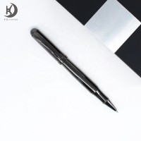 Q-02 Luxury custom printing logo shiny gun black  pen business gift ball pen